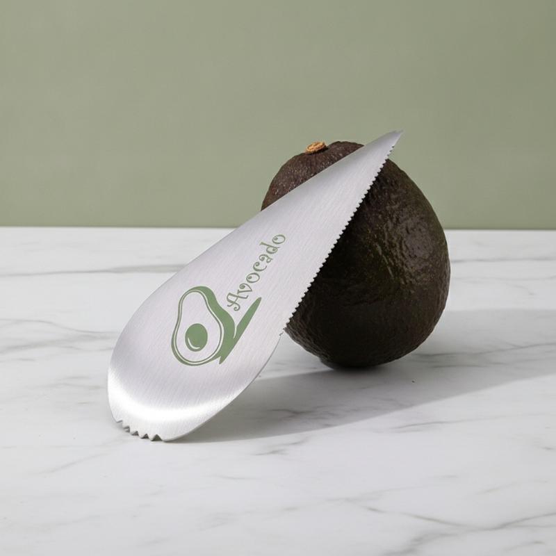Stainless Steel Avocado Slicer Pitter Knife With Serrated Edge Easy To Clean For Home Kitchen Daily Fruit Prep Tasks