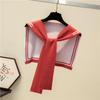 Navy Style Knitted Knot Scarf & Shawl for Women - Autumn/Winter Outerwear
