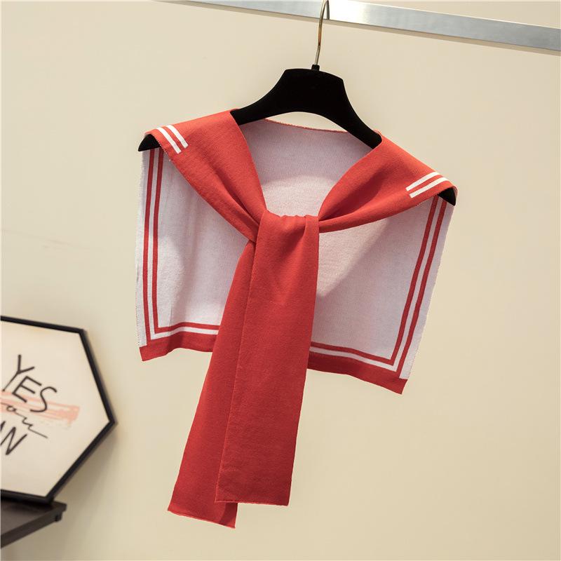 Navy Style Knitted Knot Scarf & Shawl for Women - Autumn/Winter Outerwear