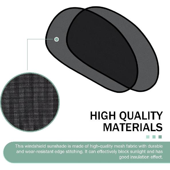 2PCS Universal Auto Window Shade, Car Sunshade, Baby Side Window Car Sun Shades, Blocks Over 98% Of Harmful UV Rays, Provides Glare And UV Protection