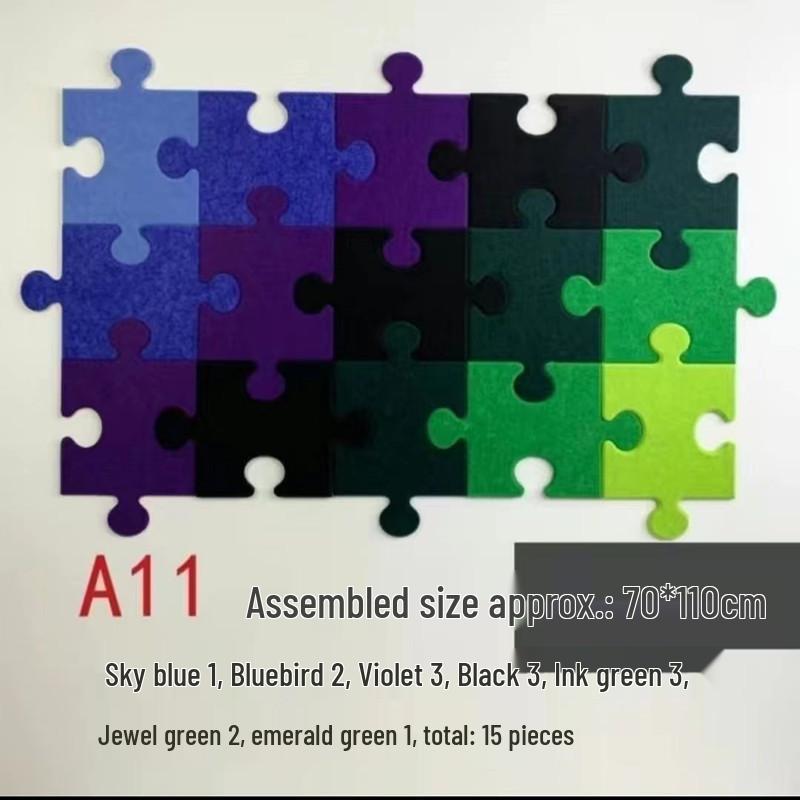 3D Felt Puzzle Wall Decor & Message Board