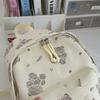 Women's Bear Printed Backpack Student's Lightweight Schoolbag
