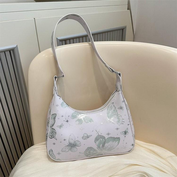 

Elegant And Versatile 2024 Womens Small Crossbody Bag With Soft Material And Unique Butterfly Texture зелёный