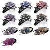 Durable Dovetail Crystal Hair Clips Rhinestone Hairpin Styling Tools Barrette
