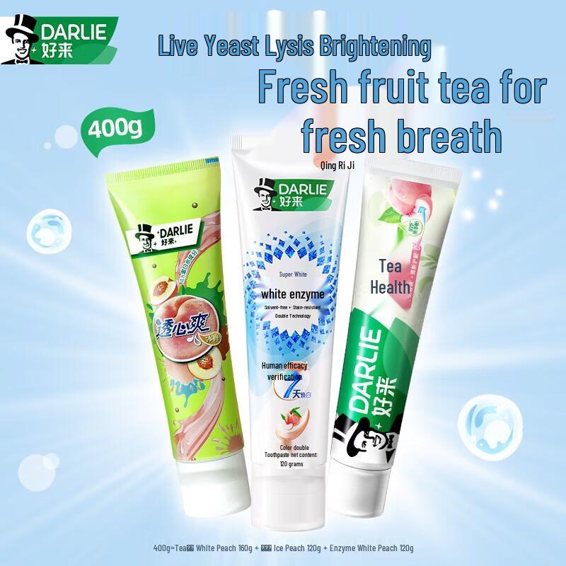 Darlie Tea Fresh Whitening Toothpaste (3-Pack, 400g)