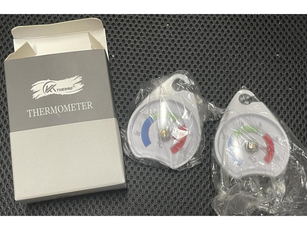 Precision Refrigerator & Freezer Thermometer with Hook for Home and Restaurant