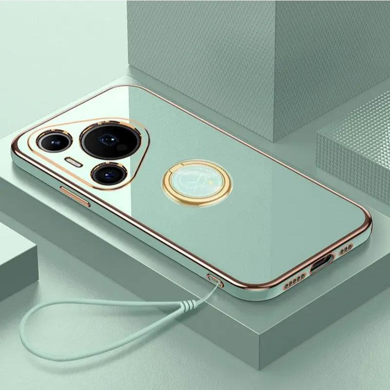 Для HUAWEI Pura 80 Ultra 80 Pro Plus Чехол-ремешок Покрытие Мягкий Силиконовый Держатель-кольцо Чехол для Huawei Pura 70 Pro+ 70 Ultra Funda