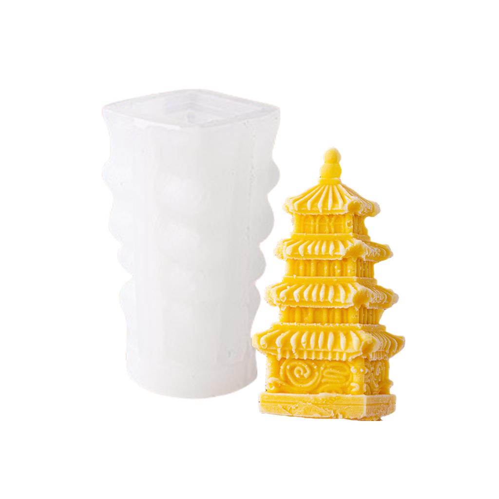 Creative Chinese Style Ice Cream Mold Flexible Silicone Ice Cream Mold 3D Chinese Elements Craft Molds for Home Baking