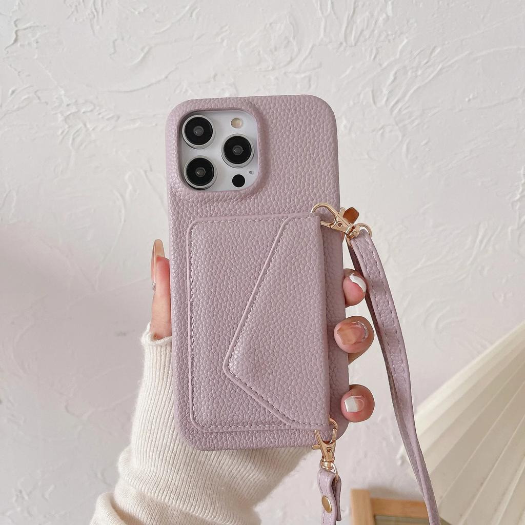 Crossbody Wallet Phone Case For iPhone 16 15 14 Plus 13 12 11 Pro Max Purse Lanyard Leather Cover with Credit Card Slot Holder