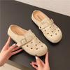 Flats Slippers Women Slingback Summer Suede Cozy Mules Shoes New Woman's Sandals 2026 Casual Dress Slides Brand Zapatos De Mujer