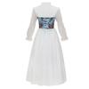 Women's Costume Off Shoulder Top Irregular Skirt Vintage Outfit With Decoration