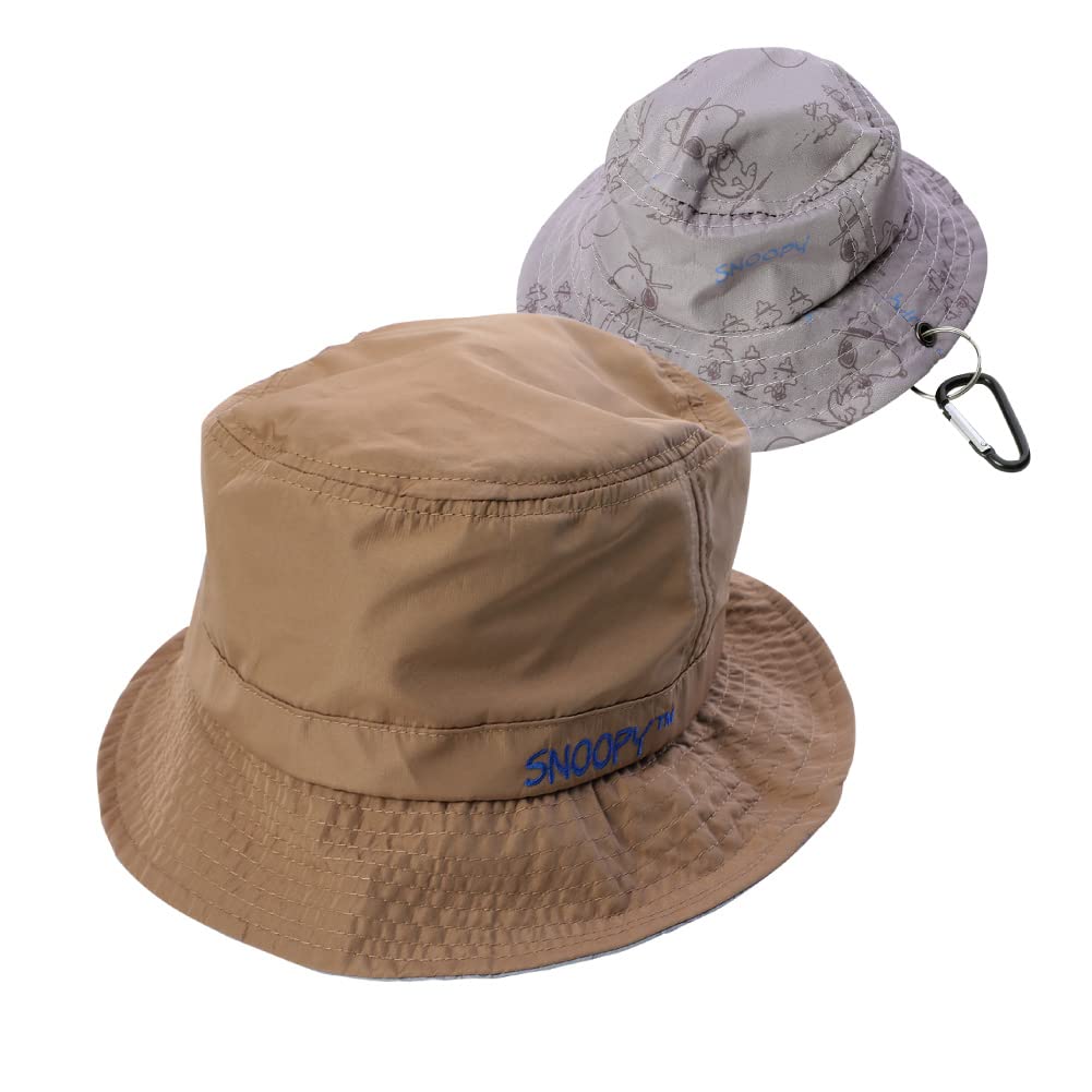 

Бежевая панама Snoopy с карманом для хранения [GlovesDEPO], женская, бежевый