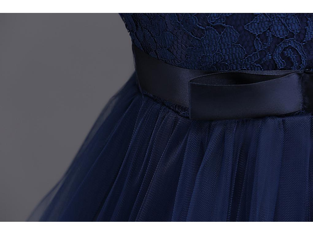 Children's Lace Princess Wedding Dress with Long Puff Skirt