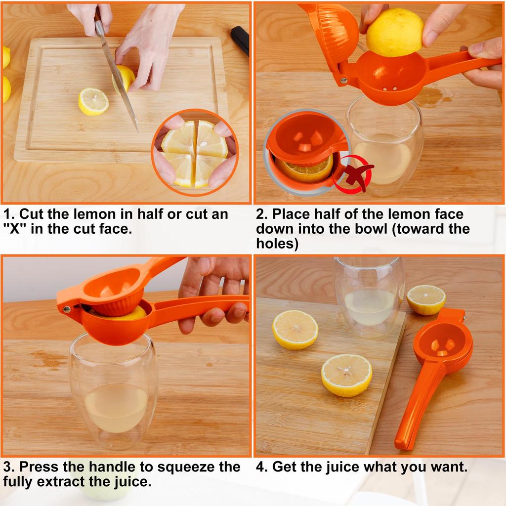 Manual Lemon Juicer Stainless Steel Lemon Squeezer Fruit Citrus Juicer Processor Orange Lemon Pressing Kitchen Accessories
