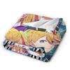 Anime Oshi No Ko Image Flannel Blanket Winter  Super Warm Bedding Throws for Children Living Room Novelty Bedspread Sofa Cover