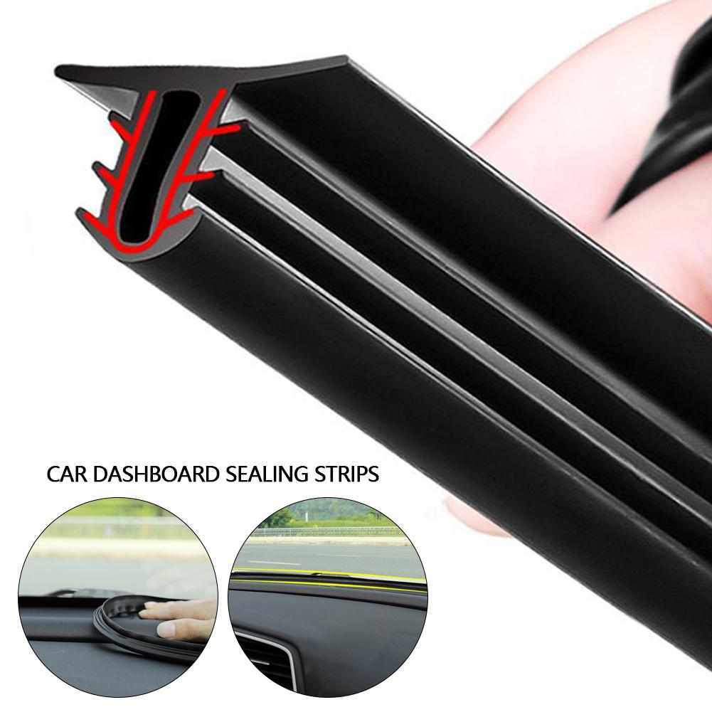 Car Center Console Sealing Strip Instrument Panel Gap Modified Sound Insulation Rubber Strip Front Windshield Noise Elimination