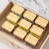 Sealed Grain Container Airtight Storage Container with Wooden Lid Transparent Food Canister for Dry Goods Snacks Tea Leaves Beans Kitchen Pantry