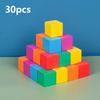 Montessori Magic Block Puzzle Hračka Prostorové Logické myšlení Tréninková hra Duha Skládací bloky Matematické vzdělávací hračky pro děti