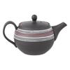 with Obi for Green and Made in tk014 Tokoname-yaki Teapot, Takeharu, Three-Color Biri, 270ml, Net, Deep-Steamed Tea, Hojicha, Genmaicha, Japan, Boxed,