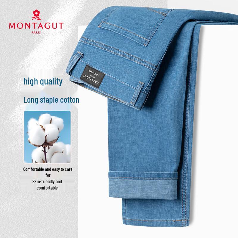 

МУЖСКИЕ ДЖИНСЫ МОНТАГУТ ПРЯМОГО ПОКРОЯ С ЭЛАСТАНОМ 40