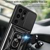 Samsung Galaxy S24 Ultra FE Plus Shockproof Armor Case Car Magnetic Ring Holder Phone Cover Compatible with Samsung Galaxy S24
