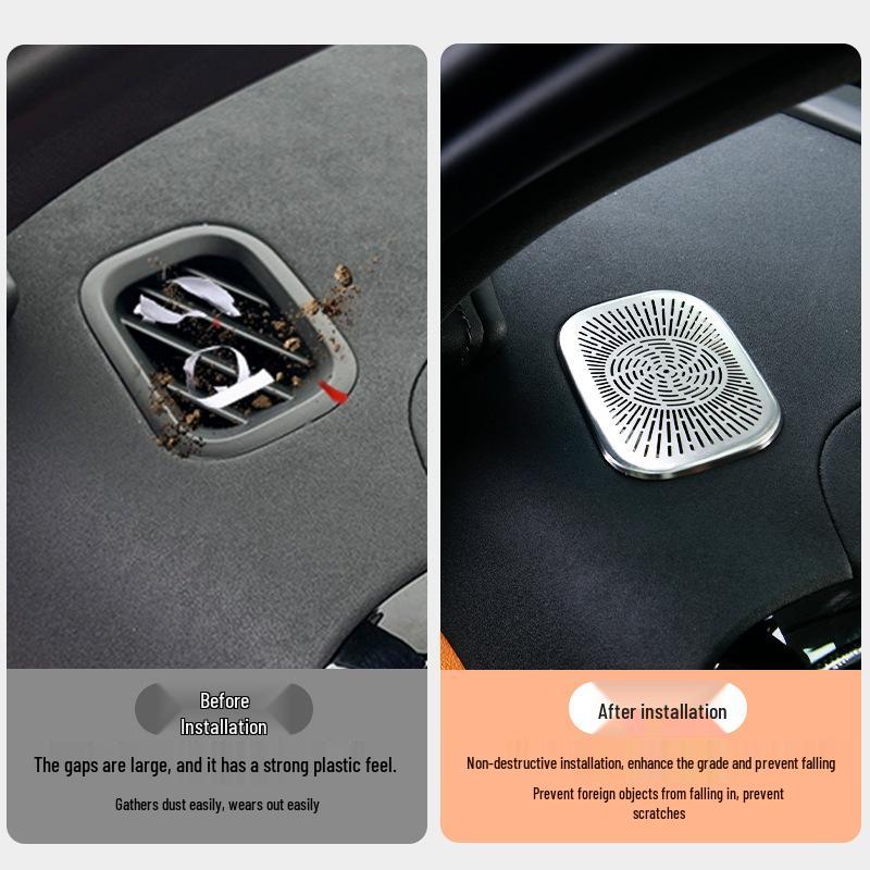 AITO M8 Armaturenbrett Lüftungsauslass Metall Staubdichte Aufkleber (Links rechts)