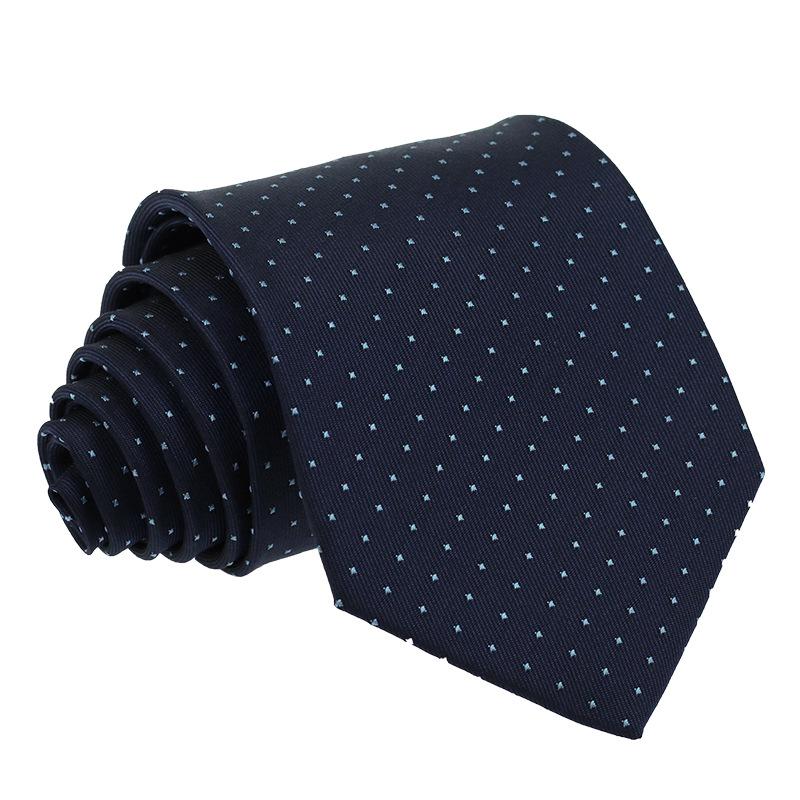 Men's Premium 7.5cm Plaid Polyester Tie for Business, Casual, Wedding, or Best Man Suit.