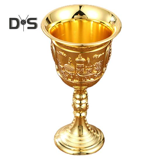 Šálek vína s širokým hrdlem, odolný proti pádu, kreativní vintage gravírovaný pohár na víno