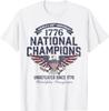 4 luglio 1776 Campioni Nazionali America 250° Anniversario Maglietta
