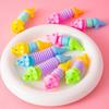10/30 Stück DIY Farbe Dehnbarer Schlauch Dinosaurier Spielzeug Fidget Spielzeug Puzzle Stressabbau Spielzeug Autismus Sensorisch Quetsch-Geschenk für Jungen und Mädchen