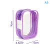 Portable Pvc Transparent Chest Patch Storage Bag Doll Storage Data Cable Bag Outdoor Dust Bag Waterproof Cosmetics Organizer Box