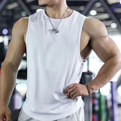 Sportowy Rekreacyjny Szybkoschnący Bezrękawnik Męski Bez Rękawów Koszulka Gimnastyczna Płotkarski Trening Koszykówki Sport Bieganie Modny Top T-Shirty Męskie