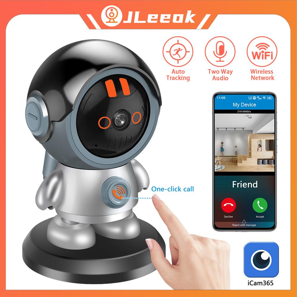

Jleeok Indoor Wireless 5MP WIFI IP Camera One Click Call PTZ Motion Detection CCTV ONVIF Home Securtiy IR Cam