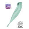 Stimulateur Connecté - SATISFYER - Twirling Pro - Vert - Silicone Médical - Étanche IPX7