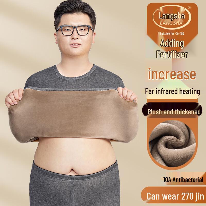 

Langsha Men s Plus Size Thermal Underwear Set 6XL