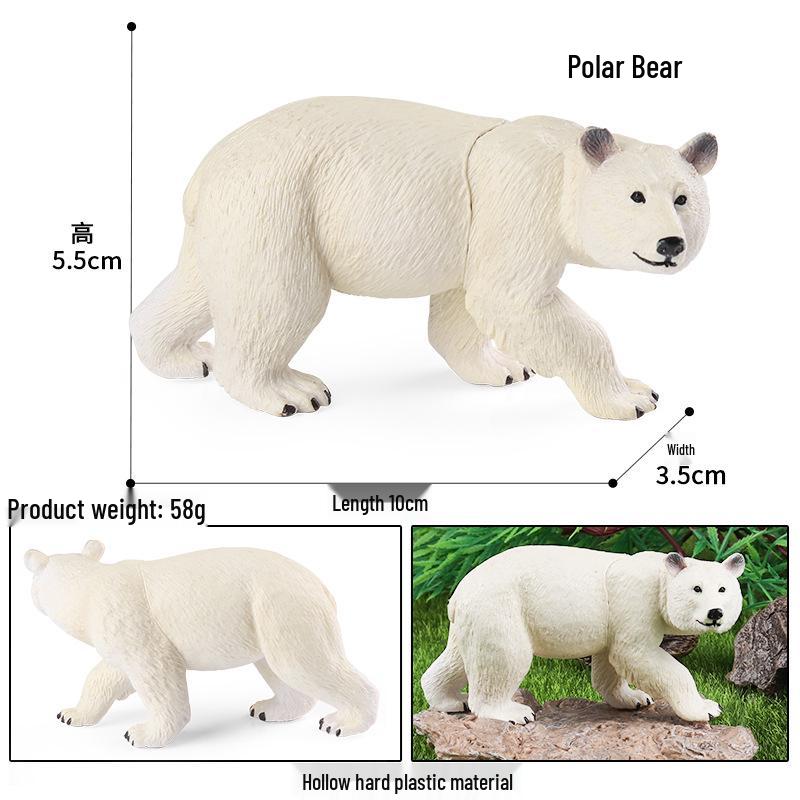 Cross-Border Animal Toy Set: Sheep, Cow, Horse, Donkey, Goat, Poultry Plastic Models