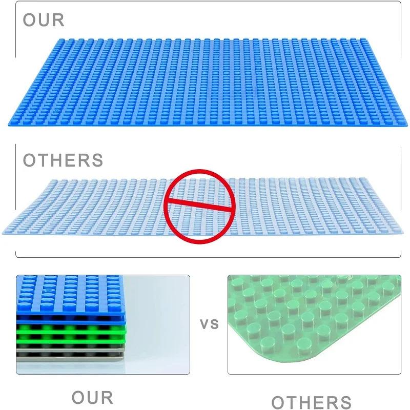 32x32 32x16 16X16 Dots Classic Base Plates MOC DIY Plastic Bricks Baseplates City Building Blocks Figures Construction Toys