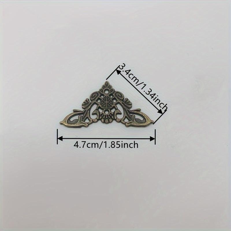 

Мебель Декоративная Накладка Ретро Декор Угол Коробки Декоративные Металлические Уголки Аппликации для Мебели Поделки 1pcs