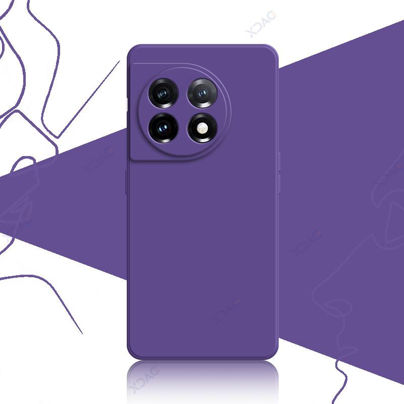 Mobile Phone Case for OnePlus 11 OnePlus11 5G 360 Soft Protector Luxury Square Liquid Silicone Back Cover Anti Fall Bag