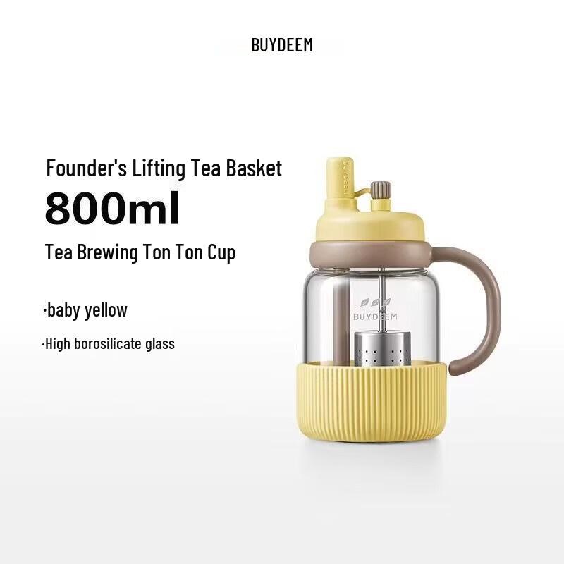Buydeem Tea Infuser Glass Water Bottle