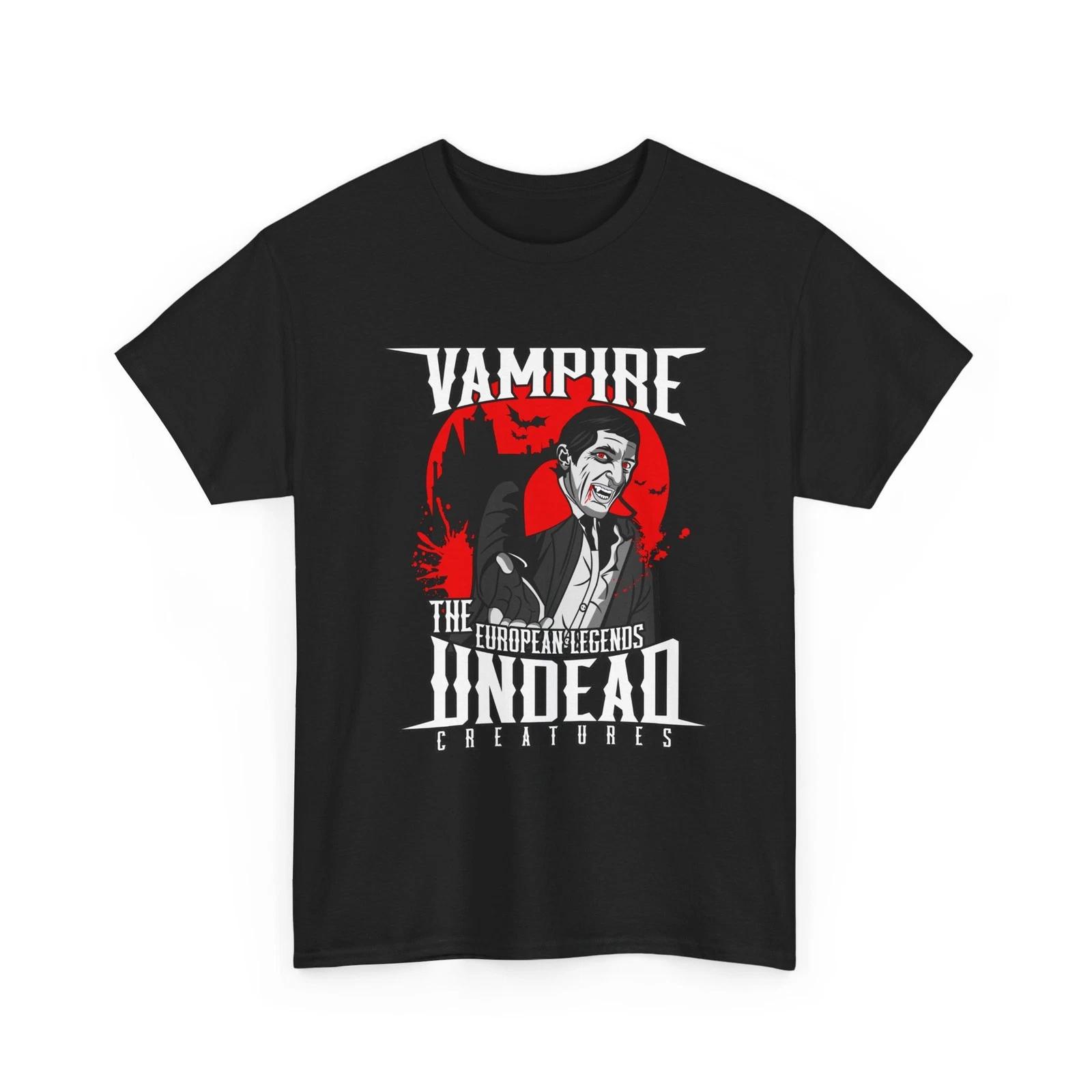 

Vampire T-Shirt | Gothic Horror Dracula T-Shirt, Cool Gift Fun Shirt, Cotton Tee XL
