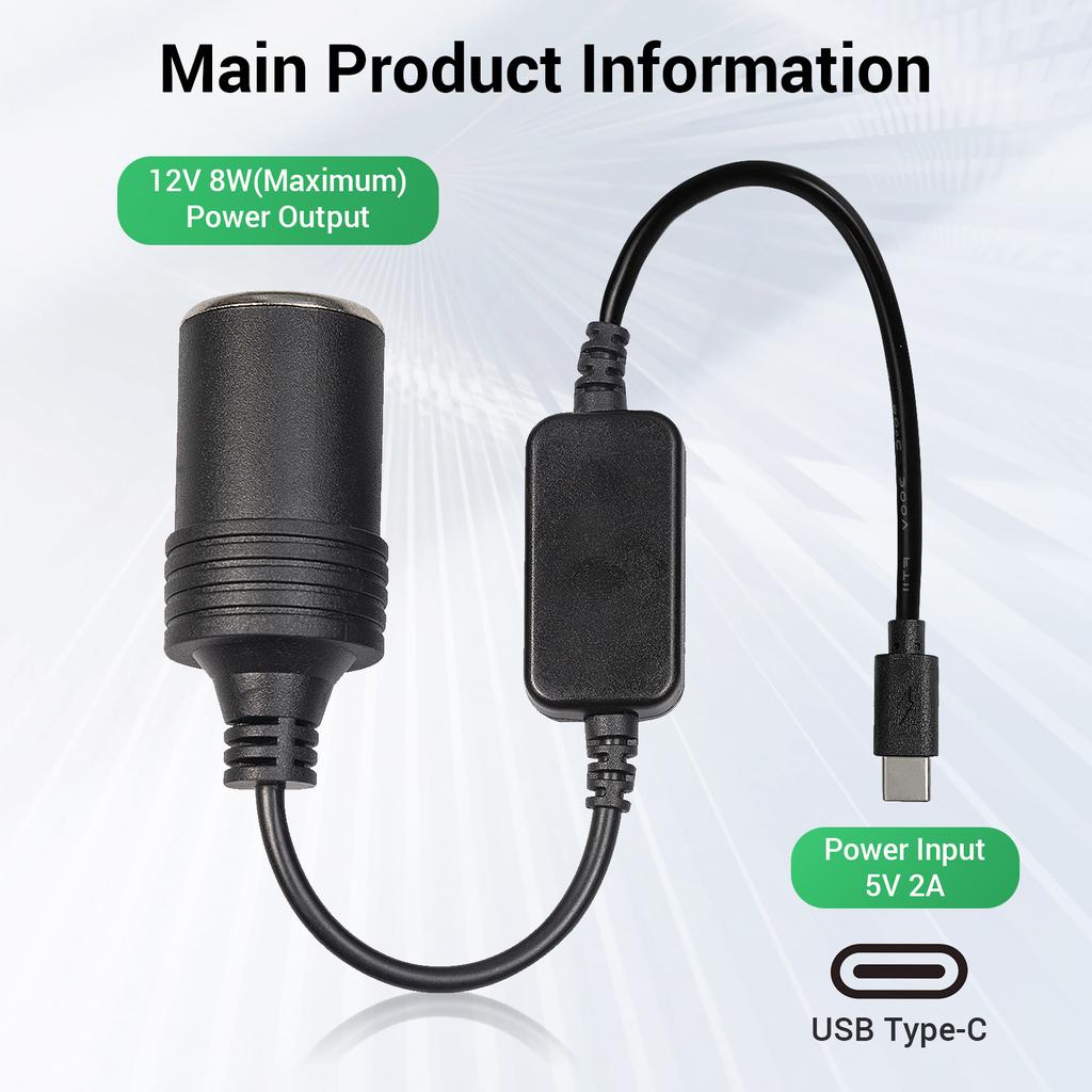NEW 5V 2A USB To 12V Cigarette Lighter Socket USB Male to Female Cigarette Lighter Adapter Converter Car Electronics Accessories