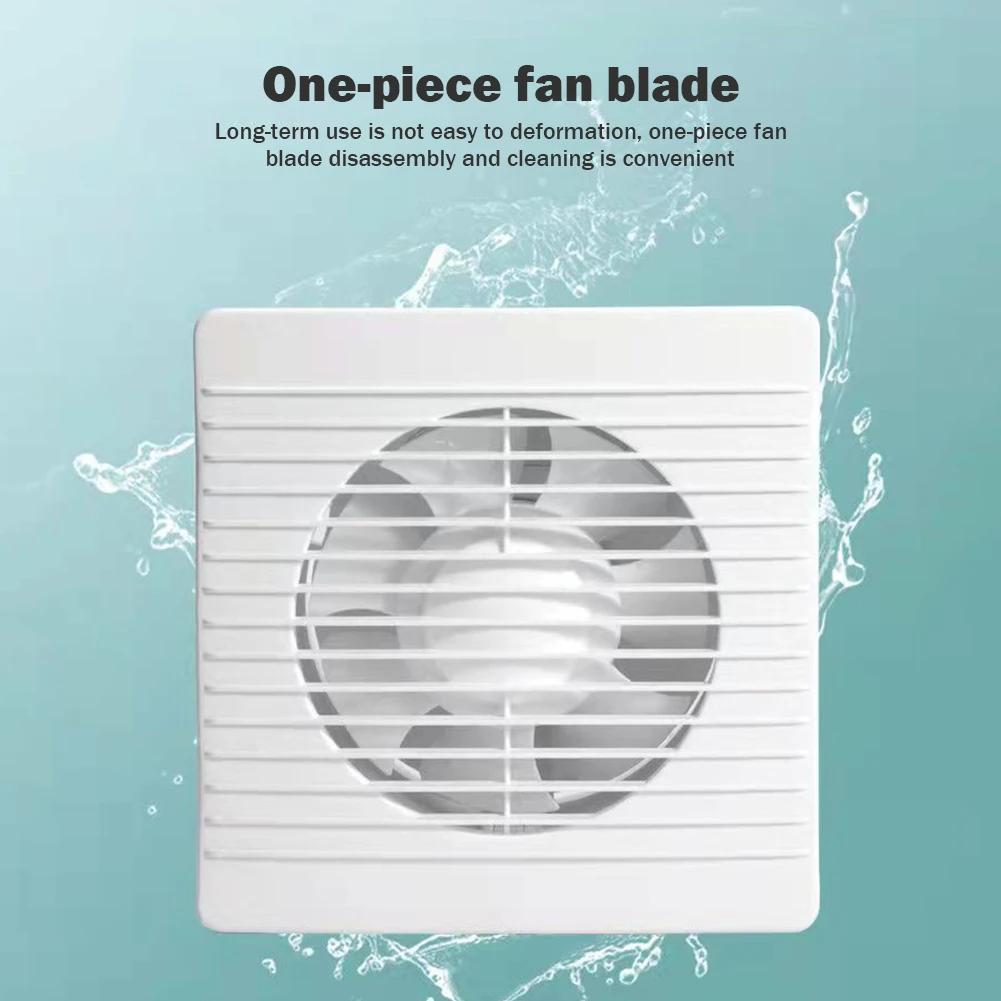 4"6"8" Exhaust Fan Energy-saving Wall Mounted Vent Fan Anti-Mosquito Design Ventilator Extractor Fan for Bathroom Kitchen Toilet