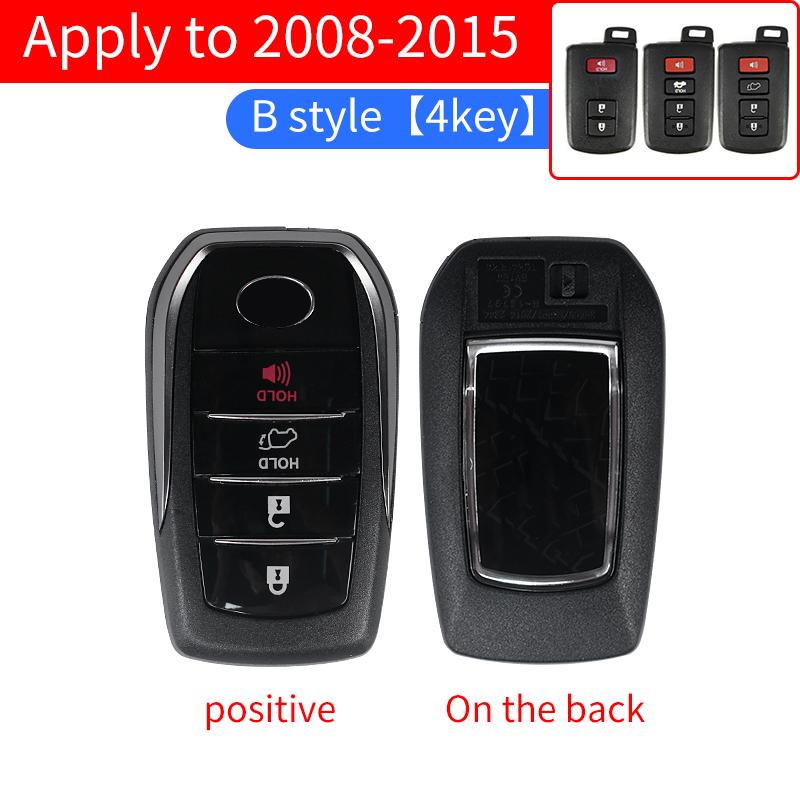 2008-2021 for Toyota Land Cruiser 200 Prado 150 LC200 LC150 Remote Control Key Shell Upgrade 2/3/4 Button Accessories Key Case