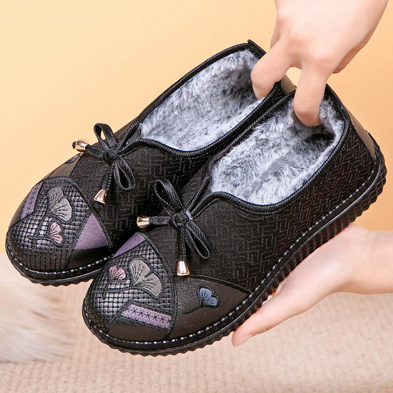 

Флисовые и Утепленные Теплые Тканевые Туфли, Женские Хлопковые Туфли, Хлопковые Ботинки на Мягкой Нескользящей Подошве 41 чёрный