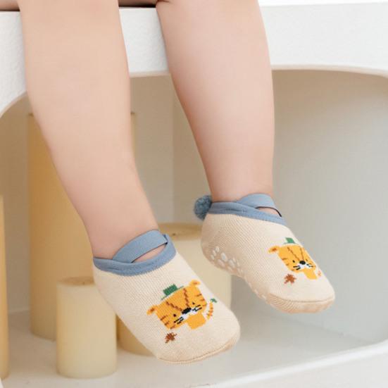 

Yousheng 1 пара носков на шнуровке, нескользящие, мягкие, милые, очаровательные, не падающие, повседневные, хлопковые, детские носки-тапочки для малышей на осень