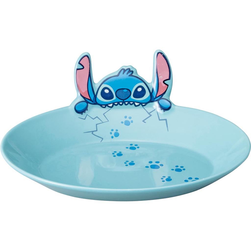 Disney "Stitch" Mischievous Dinner Plate, Approximately 24cm Diameter x 6cm Depth, Blue, Perfect as a Birthday Gift (san4524)