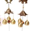 1PC Antique Wind Chime Copper Yard Garden Outdoor Living Decoration Metal Wind Chimes Outdoor Oriental Lucky Metal Wind