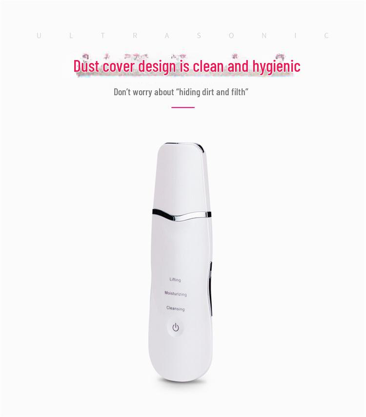Ultrasonic Ion Skin Scraper: Rechargeable Beauty Instrument for Household Cleansing and Skin Maintenance.