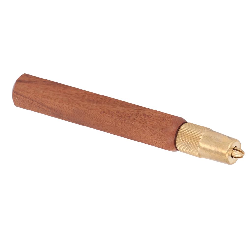 Hand Saw Handle Hex Shape Sour Branch Wood and Brass Mini Hacksaw Grip Handle for Woodworking